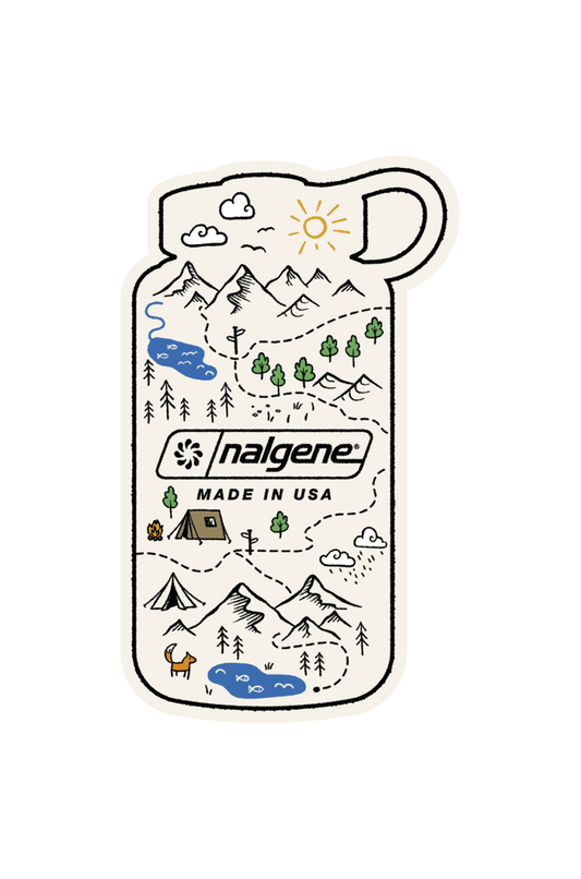 Nalgene Bottle Map Sticker